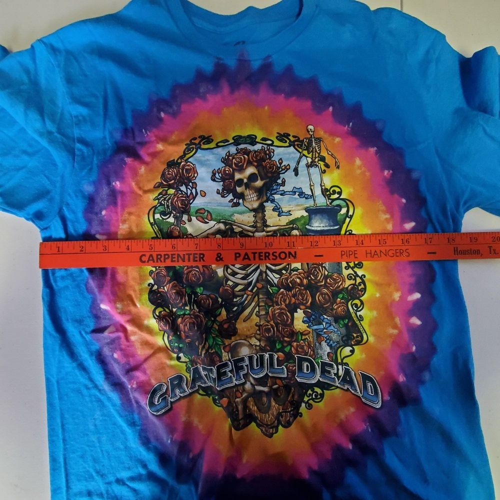 Liquid Blue Grateful Dead Graphic‎ T Shirt Mens Size Medium Skeleton Heavy Metal - Picture 4 of 6
